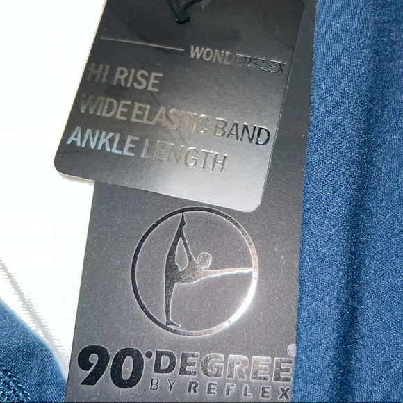 90 Degree by Reflex Spring Teal Legging (High Rise) - Picture 2 of 2